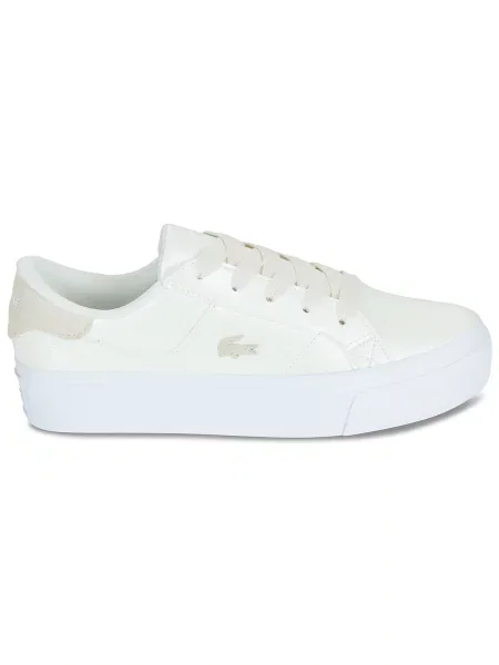 Pantofi Lacoste cu platformă alb