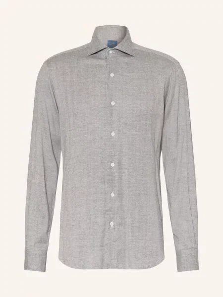 Barba Napoli Košile Slim Fit šedá
