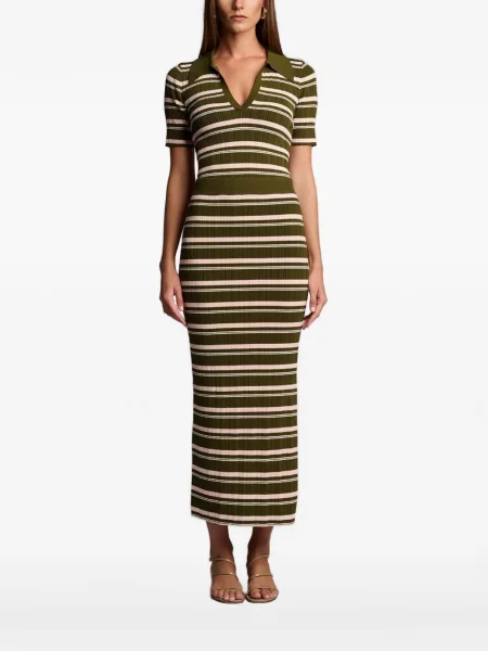 Top Hevron w paski zielony