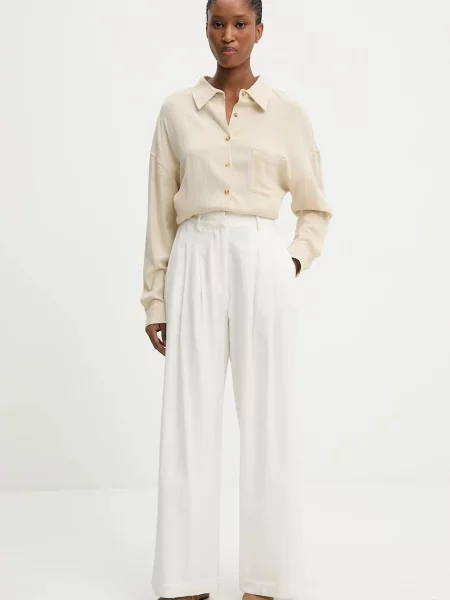 Классическая ошейниковый рубашка Answear.lab коричневая