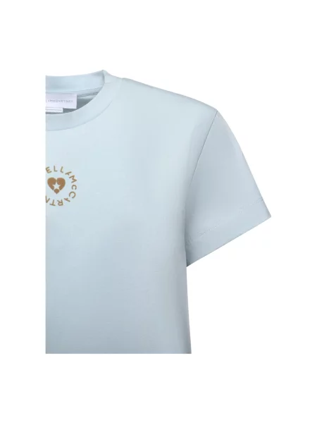 Koszulka Stella Mccartney w serca niebieska