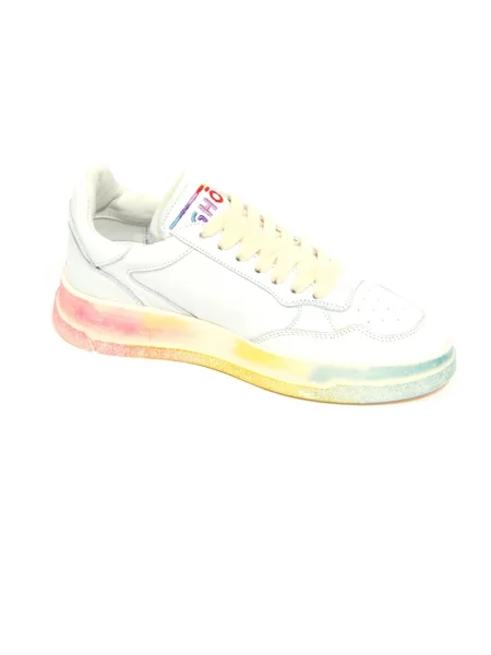 Sneakersy Ghoud skórzane białe