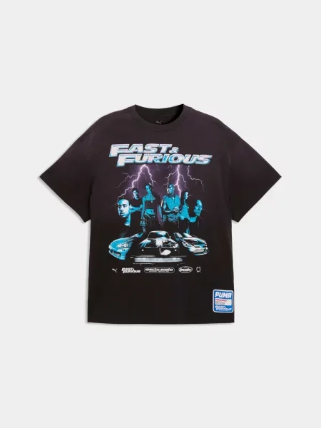 Футболка PUMA x Fast & Furious Tee Ii комбінований верх чорний