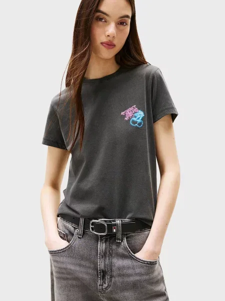 Футболка Tommy Jeans серая