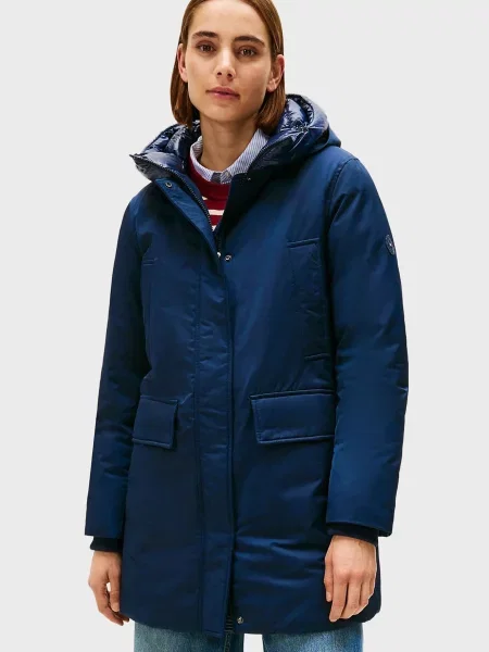 Утеплена парка Tommy Hilfiger синя