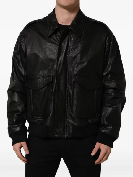 Geanta de piele Dolce & Gabbana negru