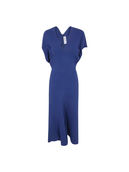 Sukienka midi Victoria Beckham niebieska