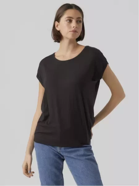 Vero Moda Mava T-shirt Black μαύρο
