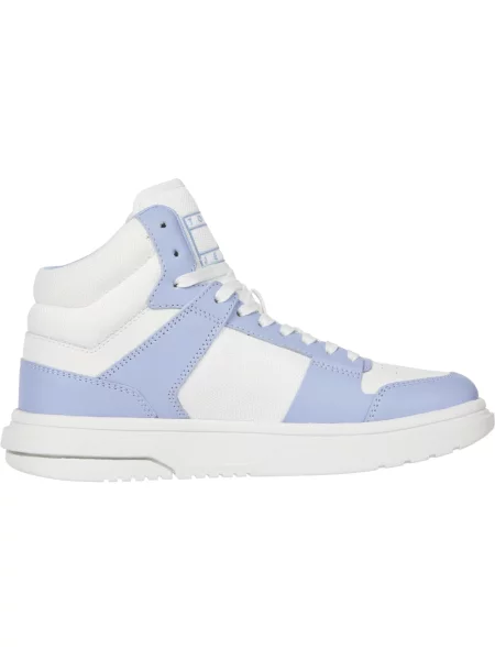 Sneakersy Tommy Jeans skórzane niebieskie