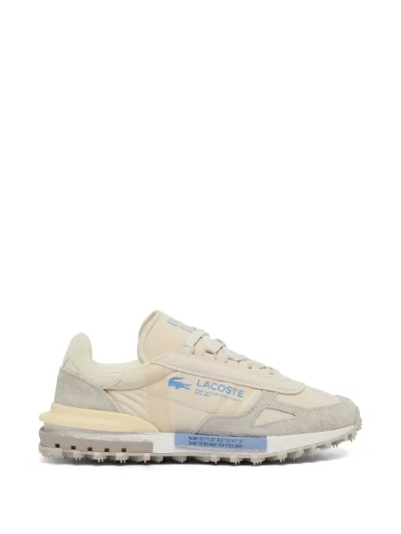Sneakerși Lacoste din piele de căprioară cu autograf