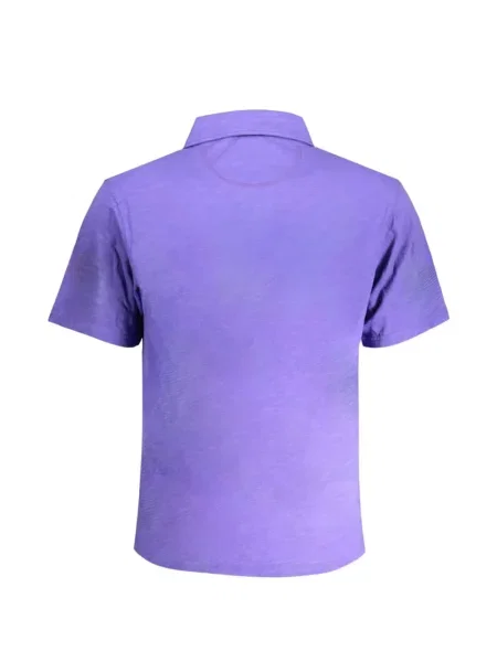 Tricou polo La Martina cu broderie violet