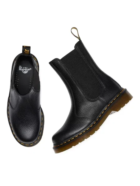 Кожаные ботинки челси Dr. Martens черные