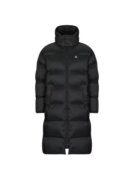 Denim jakna Calvin Klein Jeans s kapuco črna