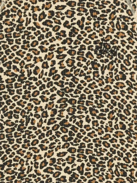 Hanorac Stüssy cu imagine cu model leopard maro