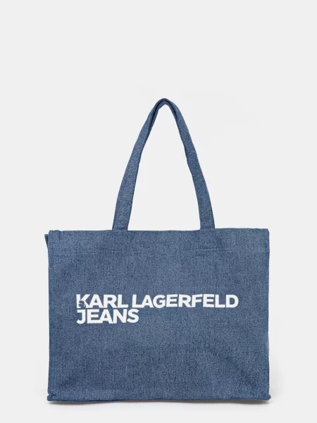 Geantă shopper Karl Lagerfeld Jeans albastru