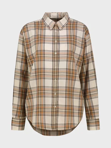 Картата фланелева сорочка Gant