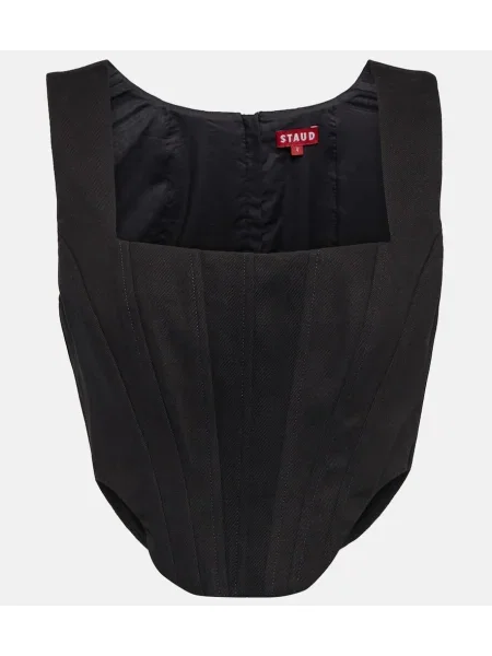 Cropp top Staud cu gât halter negru