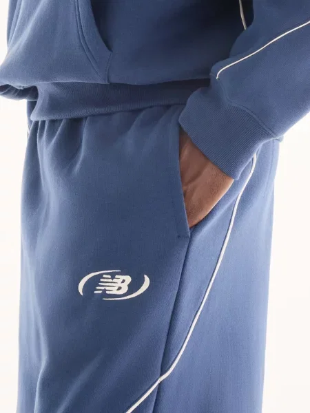 Флисовые спортивные штаны New Balance синие