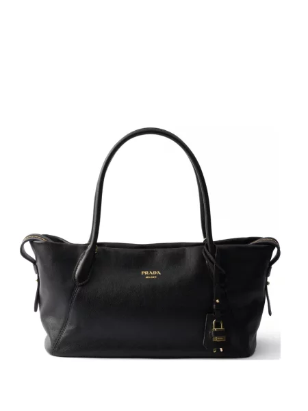 Geantă shopper Prada din piele negru