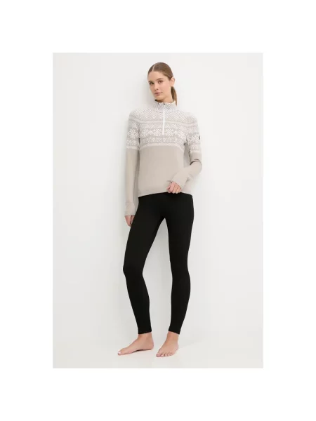 Lniane legginsy Newland czarne