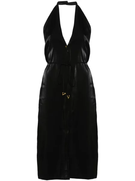 Rochie midi Aeron până la genunchi de costum negru
