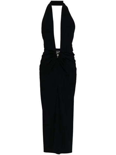Rochie Christopher Esber cu crăpătură de costum negru