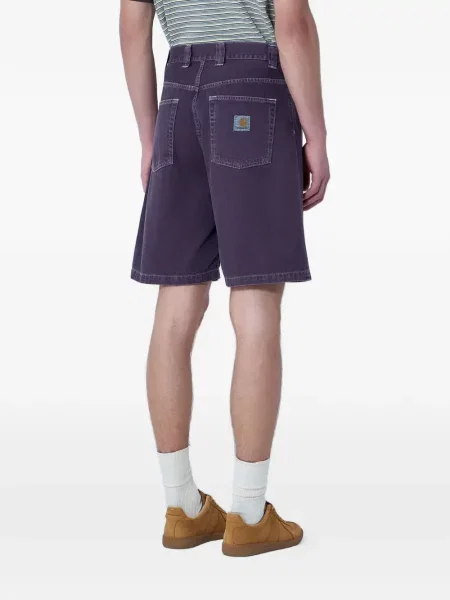 Τζιν σορτς Carhartt Wip σχέδιο με πέντε τσέπες μωβ