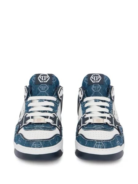 Sneakers Philipp Plein με κορδόνια με δαντέλα μπλε