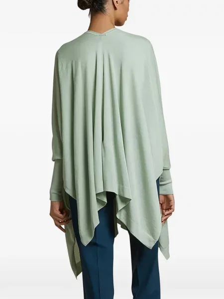 Geacă Ferragamo asimetrică verde