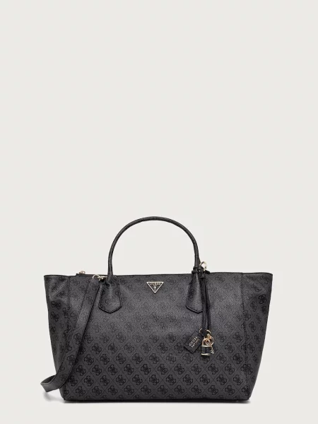 Guess geantă shopper pentru femei cu imitație de piele MARISSA gri
