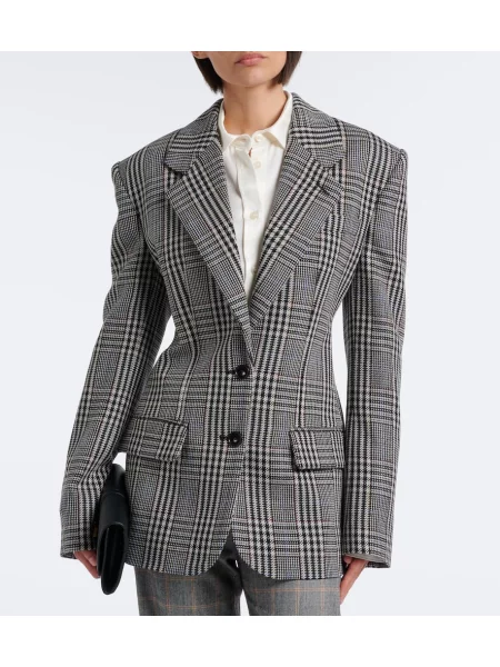 Sacou Stella Mccartney de lână în carouri
