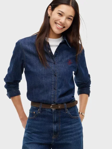 Рубашка Tommy Hilfiger синяя