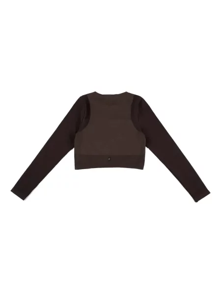 Cropp top On-running tricotate alergare maro
