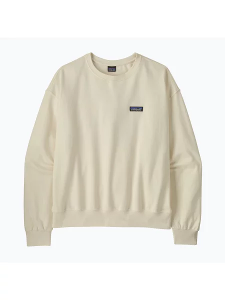 Bluză pentru femei Patagonia Daily Crew wool white alb