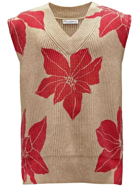 Pulover Jw Anderson fără mâneci cu model floral cu imagine