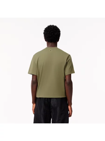 Lacoste Klasyczny Krój Koszulki Bawełnianej T-Shirt zielona