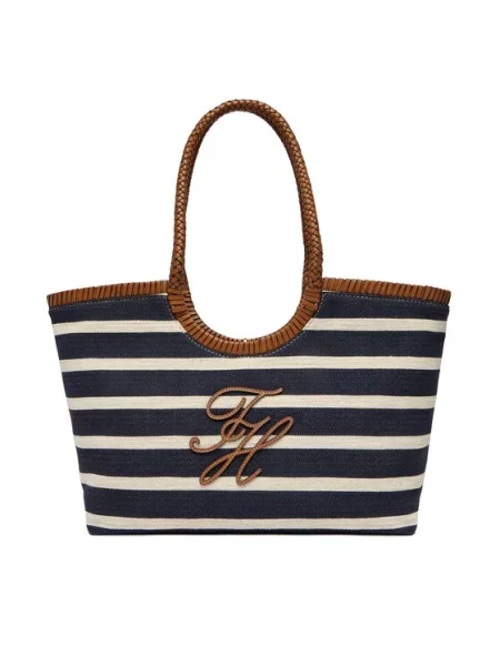 Tommy Hilfiger Rankinė Tamsiai mėlyna balta