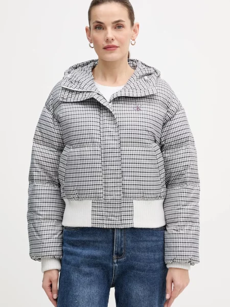 Calvin Klein Jeans kurtka puchowa zimowa szary