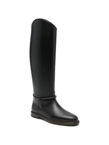 Botine Brunello Cucinelli din piele negru