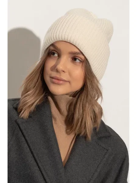 Σκούφος Max Mara κασμίρ λευκό