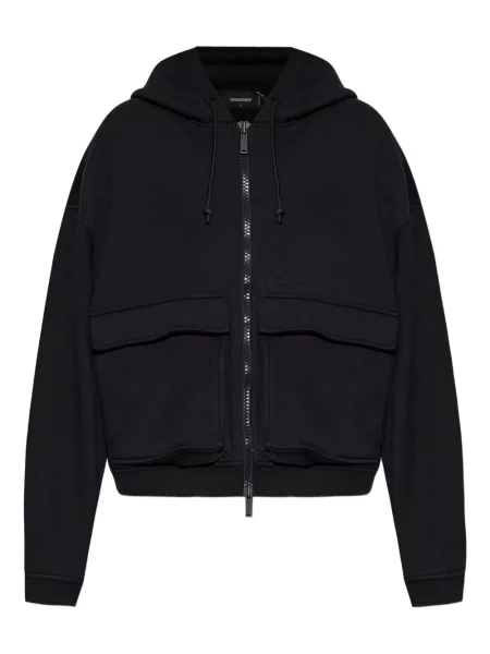 Geacă Dsquared2 cu glugă negru