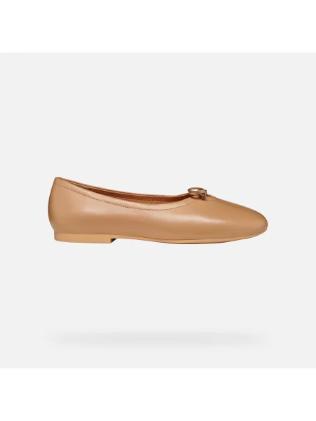 Geox balerini de piele D NEW PALMARIA bej