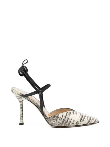 Pantofi cu toc Fendi cu imagine cu model piele de șarpe