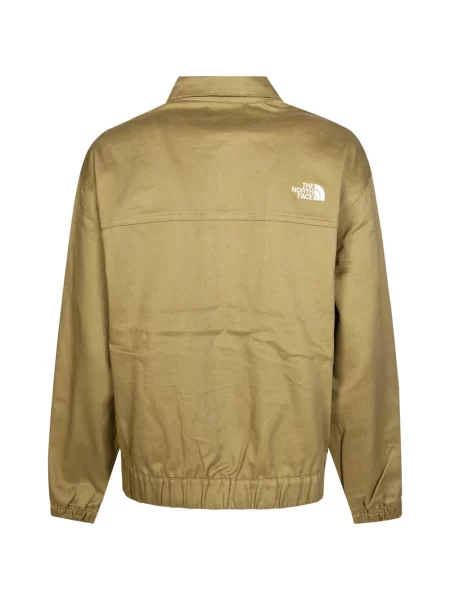 Geacă The North Face din țesătură twill maro