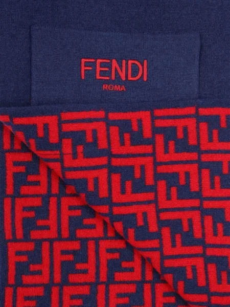Szal dziecięca Fendi niebieska