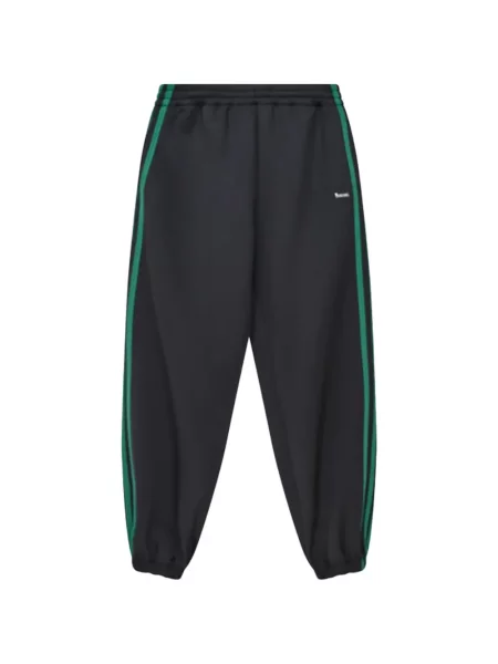 Pantaloni P.e Nation cu dungi alergare negru
