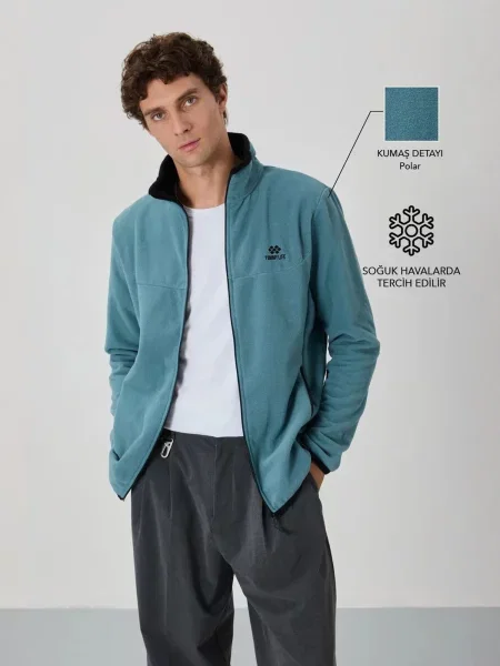 Tommy Life Jopa iz flisa Sweatshirts progasto modra