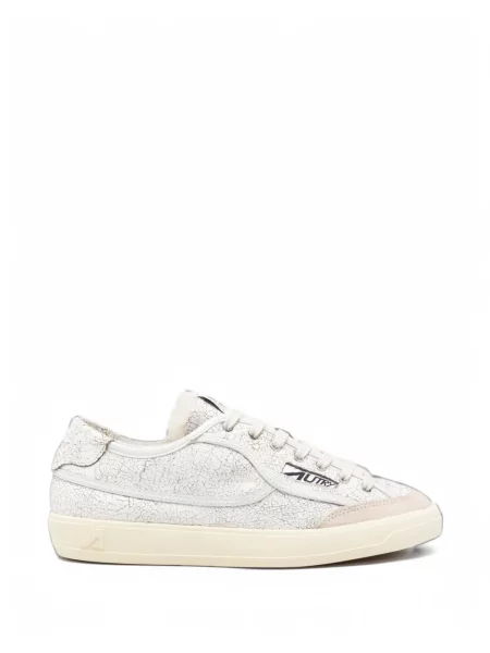 Sneakerși Autry din piele de oaie alb