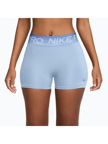 Pantaloni scurți de antrenament pentru femei Nike Pro hydrogen blue/aluminum albastru