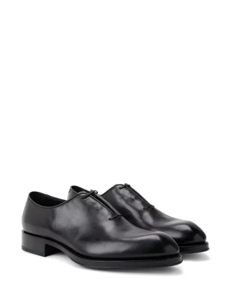 Oxford Ferragamo din piele negru